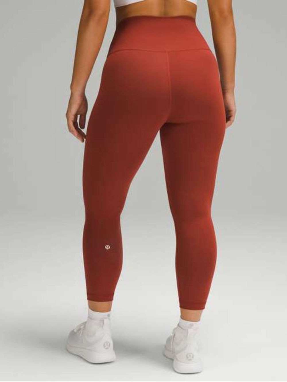 Lululemon Wunder Train Contour Fit High-Rise Crop in Terra Orange